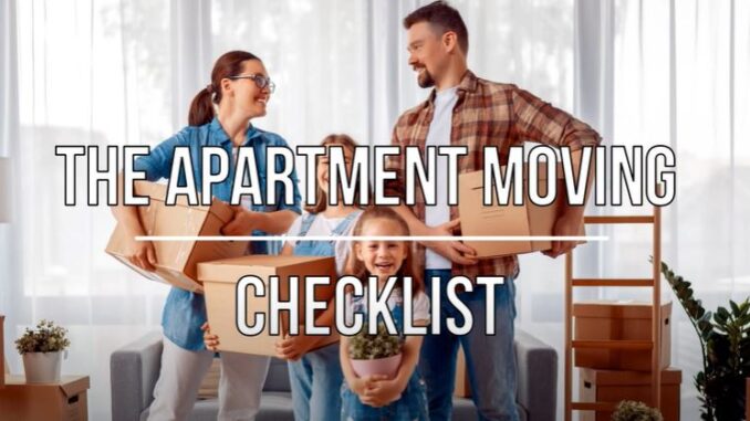 Apartment Moving Checklist