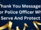 Thank You Messages For Police Officer